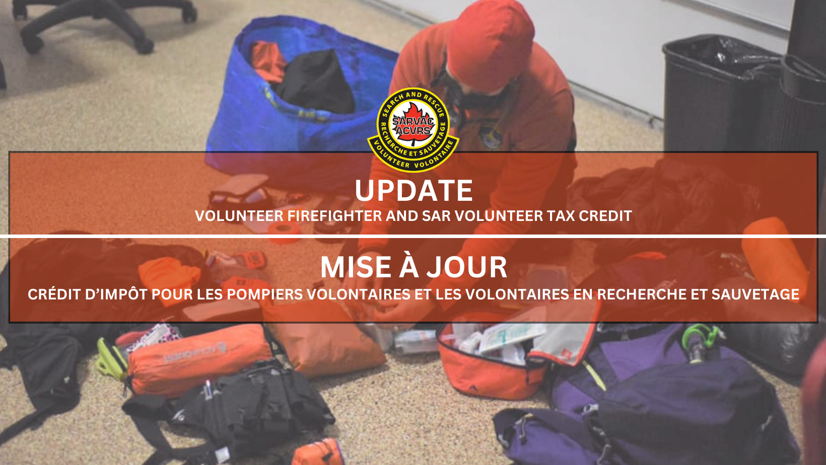 Exciting News for Volunteer Firefighters and Search & Rescue Volunteers!